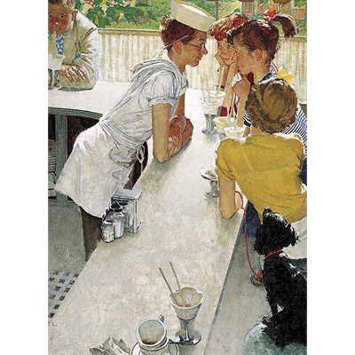 Norman Rockwell's the Soda Jerk from the Saturday Evening Post Notebook - (Paperback)