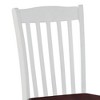 Acme Furniture Green Leigh Dining Chairs White/Walnut Finish - image 2 of 4