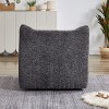 PAGED Comfy Accent Chair Modern Bean Bag Chair with Armrests and High-density Foam Filling, Chenille Reading Chair for Living Room, Bedroom - 3 of 4