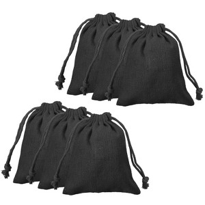 Unique Bargains Cotton Foldable Gym Travel Hiking Storage Drawstring Bag 12 Pcs - 1 of 4