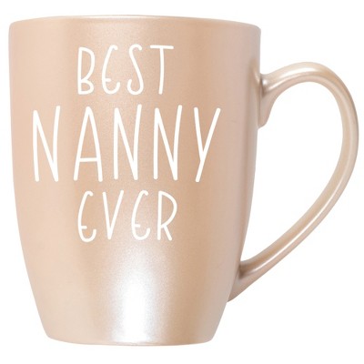 Elanze Designs Best Nanny Ever Precious Pearl 10 ounce New Bone China Coffee Cup Mug