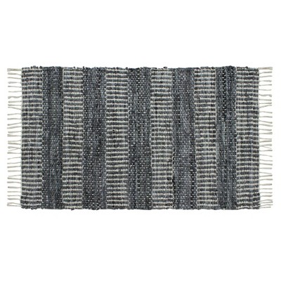 Patina Vie Vintage Inspired Accent Rug Navy Striped
