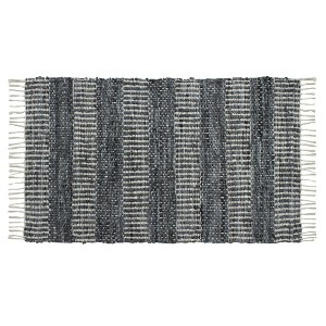 Patina Vie Vintage Inspired Accent Rug Navy Striped
 - 1 of 4