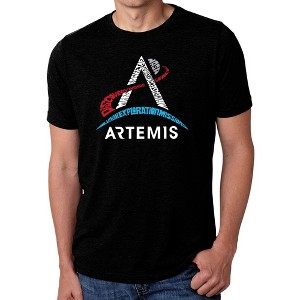 LA Pop Art NASA Artemis Logo - Men's Premium Blend Word Art T-Shirt - 1 of 4