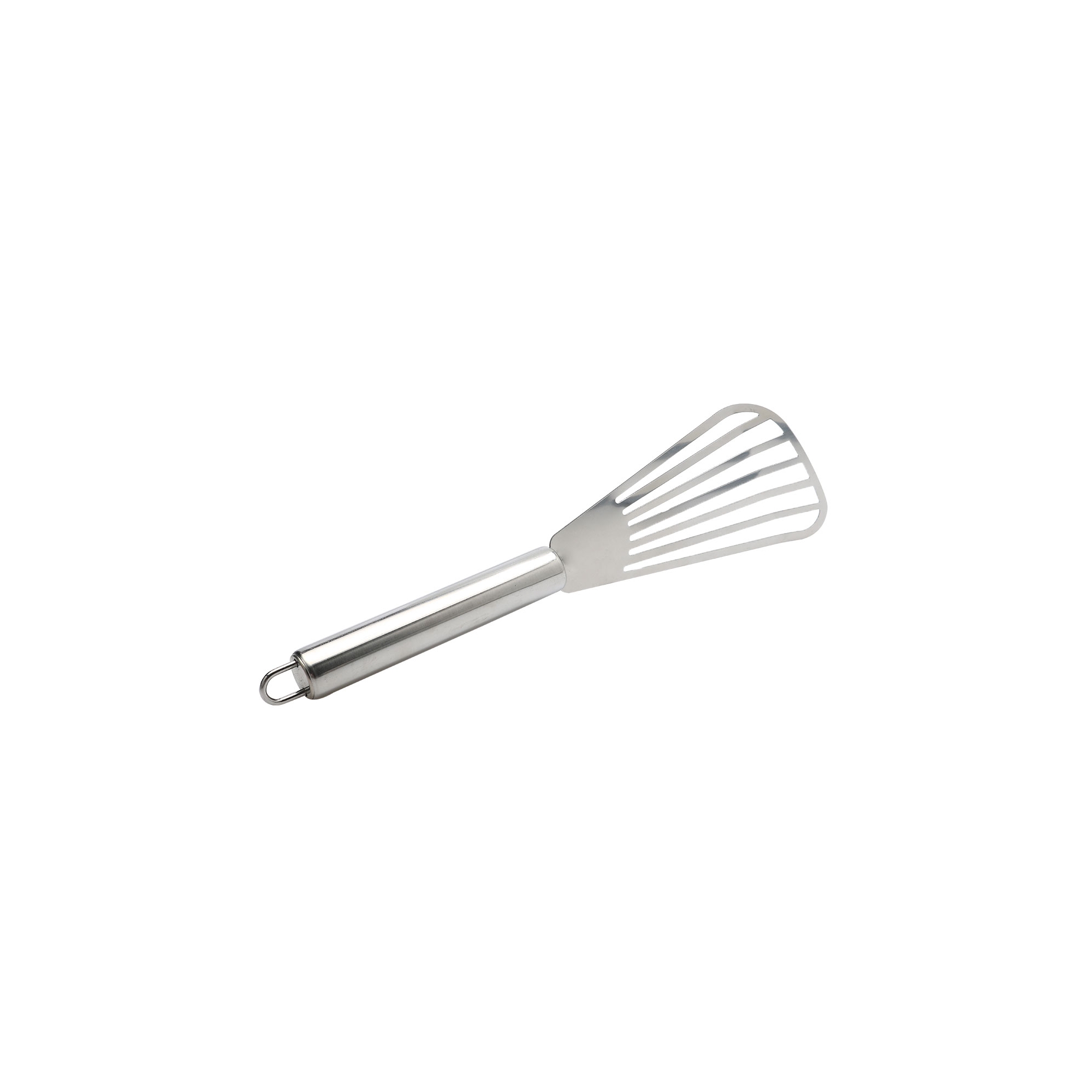 Unique Bargains Stainless Steel Kitchen Beveled Design Flipping Frying Slotted Turner Silver Tone 1 Pc