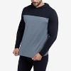 XRAY Mens Long sleeve Colorblock Hooded T-Shirt - 4 of 4