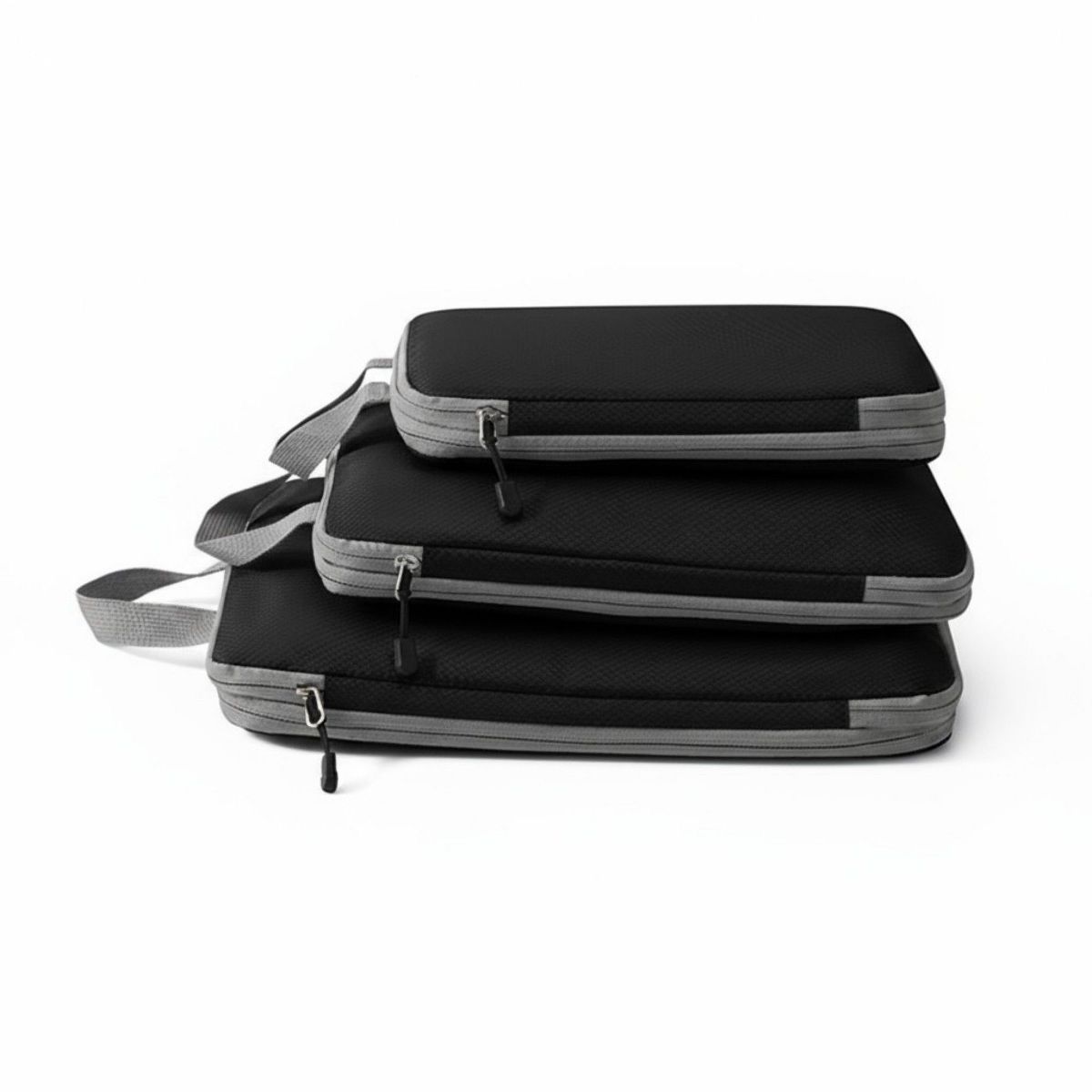 Alilang 3-Piece Compression Packing Cube Set with Zipper Closure and Carry Handles Design - thumbnail 4