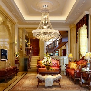 GDFStudio Gould Modern Crystal Chandelier Ceiling Light with LED Bulbs - 1 of 4