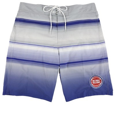 G-III Sports Mens Detriot Pistons Swim Bottom Trunks
