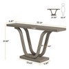 Resenkos Entryway Table, Console Sofa Table,Farmhouse Console Table, 55 Inch Wood Sofa Table Hallway Table Gray - 4 of 4