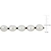 EVERLY JEWELRY | 9-10mm Cultured Freshwater Pearl and Black Spinel Beaded Giftable Endless Necklace, 32 inc - 2 of 4