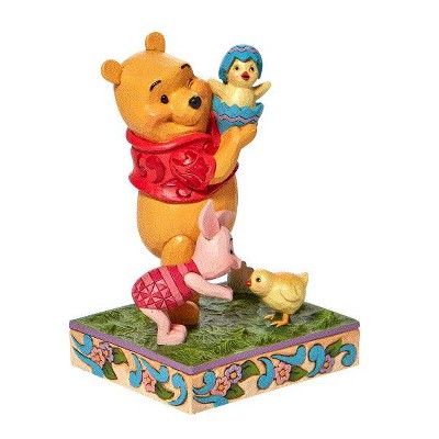 Hand-Painted Winnie the Pooh and Piglet Springtime Figurine