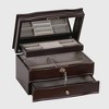 Mele & Co. Davina Women's Locking Wooden Jewelry Box - Mahogany - 3 of 4
