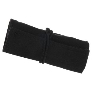 Unique Bargains Handmade Roll-Up Pencil Case Black - 1 of 4