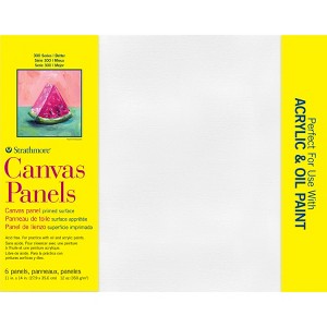 Strathmore 300 Series Canvas Panels, 6 Pack, 11x14 inch, 1 Count - 1 of 2