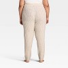 Women's Cashfeel Cable Knit Jogger Pants - Auden™ - 2 of 3