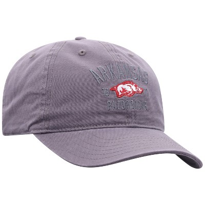 NCAA Arkansas Razorbacks Men's Skill Gray Garment Washed Canvas Hat