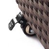 Vynxaria Outdoor Wicker Storage Container - Durable Deck Box with Aluminum Frame & UV-Resistant Rattan - 4 of 4