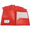 FOLDER SCHOOL SMART TWO-POCKET HEAVYWEIGHT POLY WITH FASTENERS - 3 of 4