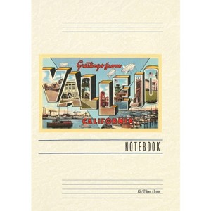 Vintage Lined Notebook Greetings from Vallejo, California - (Paperback) - 1 of 1