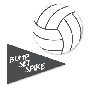 Big Dot of Happiness Bump, Set, Spike - Volleyball DIY Shaped Baby Shower or Birthday Party Paper Cut-Outs - 24 Count - 1 of 4