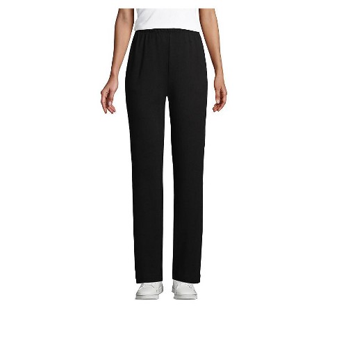 Lands' End Women's Sport Knit High Rise Elastic Waist Pull On Pants ...