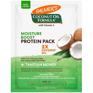 Palmers Coconut Oil Formula Moisture Boost Protein Pack - 2.1oz - 1 of 4