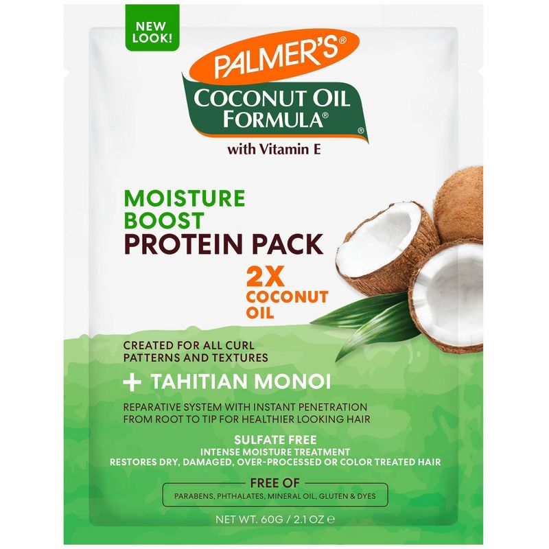 Palmers Coconut Oil Formula Moisture Boost Protein Pack - 2.1oz, 1 of 13