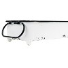 Storied Home Decorative Metal Tray with 2 Handles and Distressed Finish, White and Black - 4 of 4
