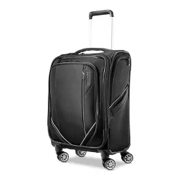 American Tourister Zoom Turbo Softside Large Checked Spinner Suitcase