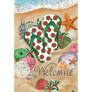Briarwood Lane Garden Flag 12x18 For Outdoor Coastal Christmas Beach For Christmas Garden Flag Flags For Outside - 1 of 4