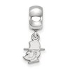Black Bow Jewelry Sterling Silver Appalachian State Mountaineers NCAA Bead Charm - 2 of 4