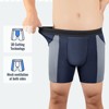 CARER 4-Pack Mens Incontinence Underwear Washable Reusable Incontinence Boxer for Men Bladder Leak Protection Comfort Breathable - 3 of 4