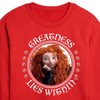 - Disney - Merida Greatness Lies Within Cropped Long Sleeve Crew Neck Sweatshirt - 2 of 3