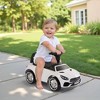 DOLU Ride-On Car for Toddlers, Foot-Powered Push Toy w/Horn for 12mo & Up, White - 2 of 4