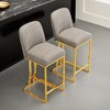 Leovsnove Bar Chairs Set of 2 Modern style bar chairs with simple design, Creative Design comfortable high stools - 3 of 4