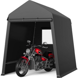 Portable Outdoor Storage Tent, Heavy-Duty Shelter Shed with Roll-Up Doors & Vents, Waterproof Storage for ATV, Motorcycles & Garden Tools - 1 of 4