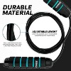 RDX Sports Skipping Rope with Soft Memory Foam Handles, 10.3FT Adjustable Tangle-Free PVC Coated Steel Jump Cable, Fat Burning Yoga Fitness MMA - 3 of 4