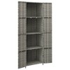 vidaXL Garden Storage Cabinet Gray - 2 of 4