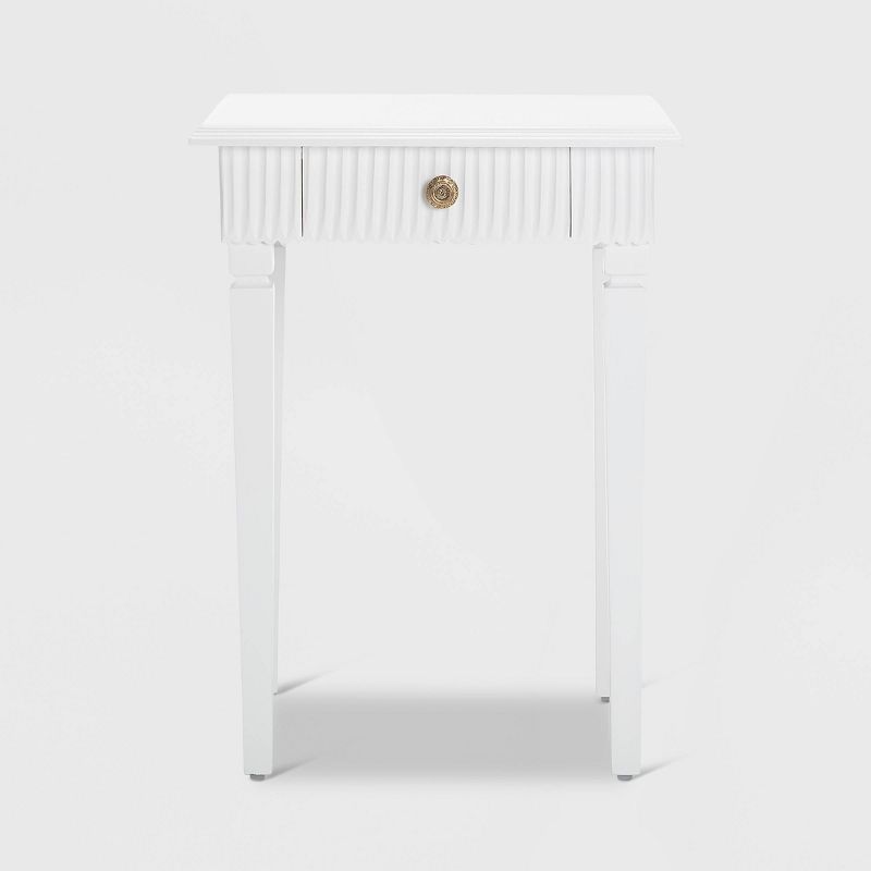 Atwood Side Table with Drawer White - Finch, 5 of 9