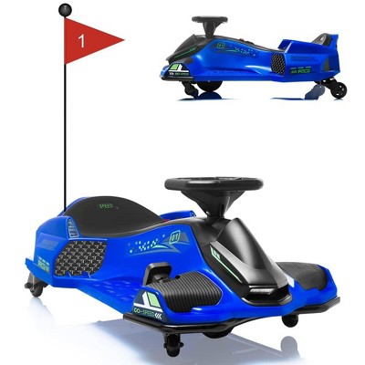 24V Ride on Drift Car,7Ah Battery 180W Brushless Motor Kids Electric Drifting Go-Kart for Rider up to 110 lbs