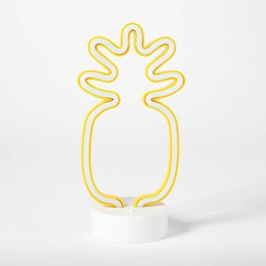 Pineapple Neon LED Edge-Lit Yellow - Room Essentials