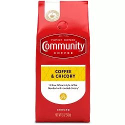 Community Coffee Coffee & Chicory Medium-Dark Roast Ground Coffee - 12oz