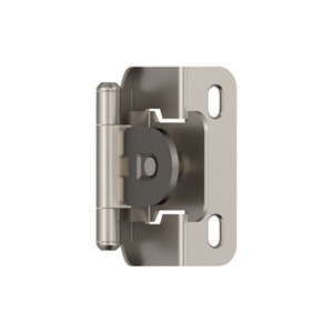 Amerock Single Demountable Hinges for 1/2" Overlay Cabinet Doors – Set of 2 - 1 of 4