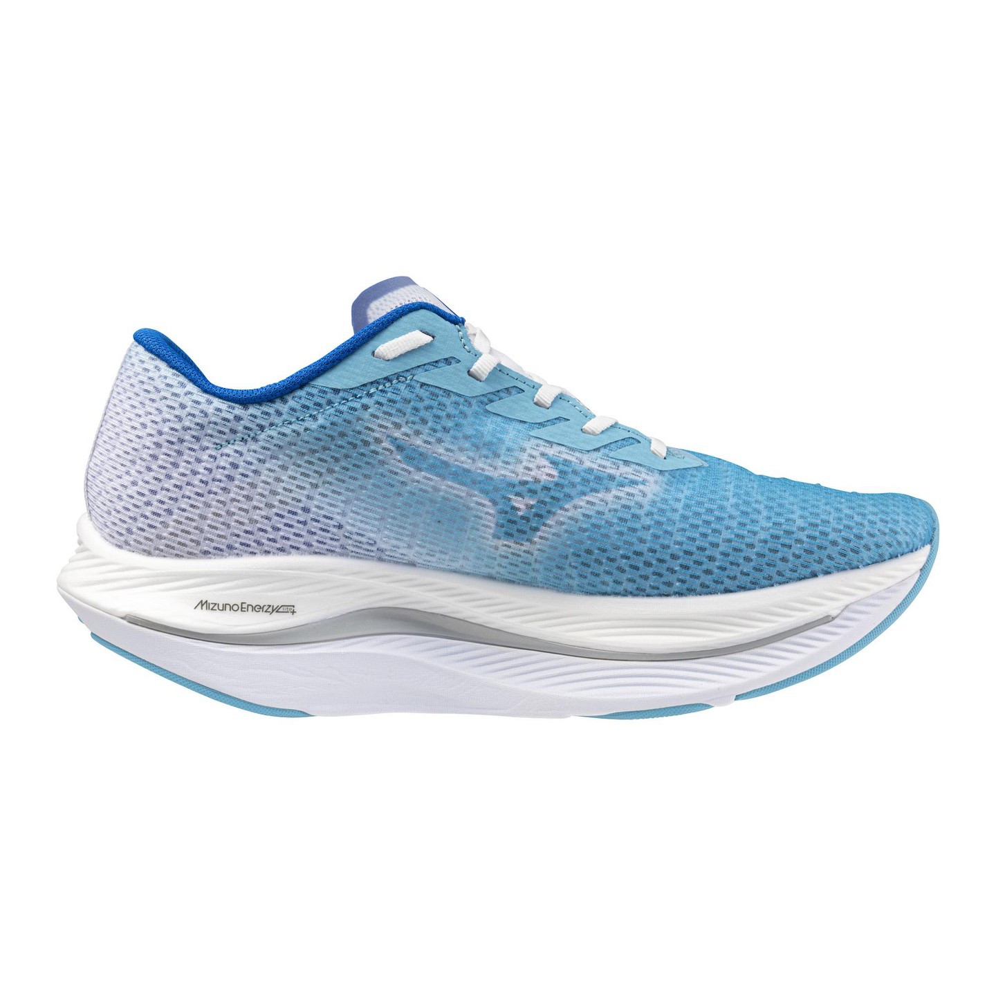 Мужские кроссовки Mizuno Wave Rebellion Flash 2 Running Shoe, 10, River Blu-Mugen Blu — фото 2