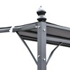 Resenkos Outdoor Garden Gazebo, Sunshade Gazebo Canopy,10' x 13' Outdoor Pergola Gazebo with Weather-Resistant Fabric and Drainage Holes, Gray - 3 of 4