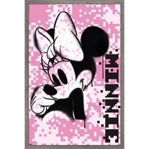 Trends International Disney Minnie Mouse - Pink Pixels Framed Wall Poster Prints - 1 of 4