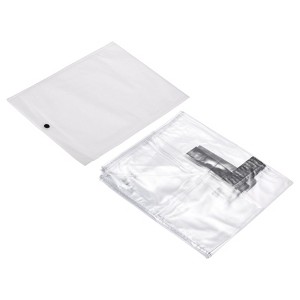 Unique Bargains PVC Waterproof Universal Suitcase Luggage Dust Cover with Fastener Transparent 1 Pc - 1 of 4