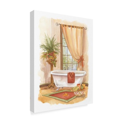 Trademark Fine Art -Jerianne Van Dijk 'Watercolor Bath In Spice Ii' Canvas Art