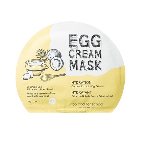 Egg cream face mask